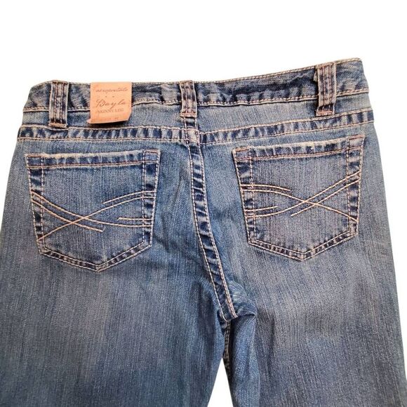 Aeropostale Bayla Skinny Distressed Med Wash Blue Jeans Size 9/10 R - Picture 5 of 13